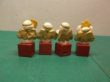 Eddie Walker Figurines Snowman Toy Blocks NOEL ds1