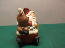 Eddie Walker Figurine Santa Reindeer in Sleigh Music Box ds1