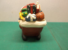 Eddie Walker Figurine Santa Reindeer in Sleigh Music Box ds1