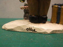 Eddie Walker Figurine Reindeer w Tree Squirrel Present ds1