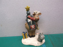 Eddie Walker Figurine Reindeer w Tree Squirrel Present ds1