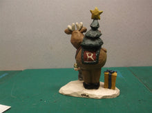 Eddie Walker Figurine Reindeer w Tree Squirrel Present ds1
