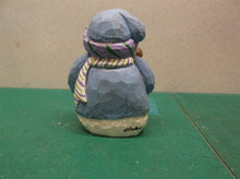 Eddie Walker Figurines Snowman w Broom Bird ds1