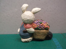 Eddie Walker Figurines Bunny Happy Flower Wheelbarrow ds1