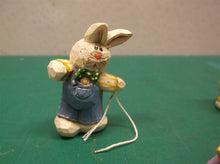 Eddie Walker Figurines Bunnies w Pull Toy Missing 1 ds1