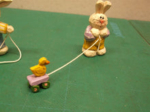 Eddie Walker Figurines Bunnies w Pull Toy Missing 1 ds1