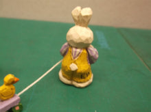 Eddie Walker Figurines Bunnies w Pull Toy Missing 1 ds1