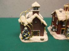 Christmas Village House Ornaments lot of 3 ds1