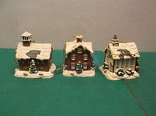 Christmas Village House Ornaments lot of 3 ds1