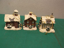 Christmas Village House Ornaments lot of 3 ds1