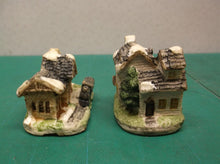School and Train House Old world looking Lot of 2 Taiwan ds1