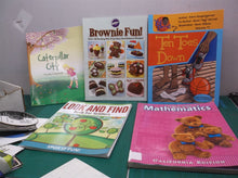 lot of 5 childers books Look and Find, Brownie Fun, Mathematics, Ten Toes Down