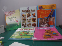 lot of 5 childers books Look and Find, Brownie Fun, Mathematics, Ten Toes Down