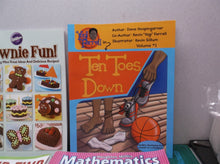 lot of 5 childers books Look and Find, Brownie Fun, Mathematics, Ten Toes Down