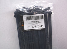 GTSE 12” Black Zip Ties 100 Pack 50lb Strength UV Resistant Cable Self-Locking
