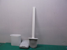 Silicone Flex Toilet Brush Wall Wand NoSlip Long Handle Soft Bristle No brackets
