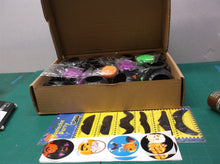 128 Pcs Halloween 12 Pack Pre Filled Pumpkin Jars Variety Squeeze Fidget Balls