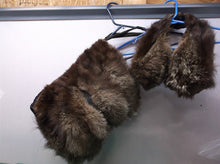 Vintage Fur muff purse W Matching small Stole Piece talon 11 x 13