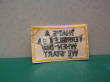 That's a Terrible Idea When Do We Start - 2x3 Patch Yellow