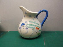 wcl ceramic pitcher snowman
