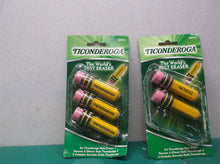 Lot of 5 Ticonderoga Pencil-Shaped Erasers, Latex-Free,