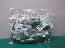 2 pcs Flower Crown Girls Floral Headpiece Artificial Blue Roses Wedding - Bridal