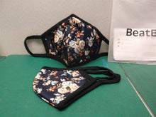 lot of 2 floral print reusable face masks