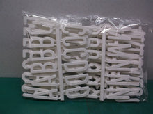 lot of white multi purpose craft letters