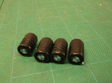 4 piece BMW valve stem caps black