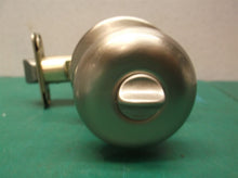 kwikset brushed nickel keyed rounded knob no hardware