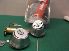 Kwikset Security Deadbolt Satin Chrome Double Cylinder Deadbolt w some hardware