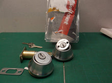 Kwikset Security Deadbolt Satin Chrome Double Cylinder Deadbolt w some hardware