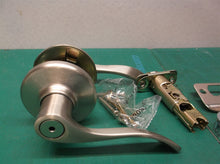 kwikset brushed nickel interior lever style door handle