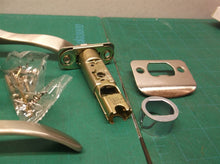 kwikset brushed nickel interior lever style door handle