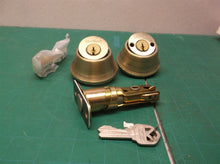 Kwikset Security 665 Deadbolt Series Antique Brass Double Cylinder Deadbolt