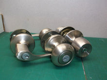 assorted silver door knob parts no keys