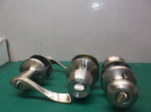 assorted silver door knob parts no keys