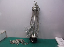 3 light hanging light no globe or top trim plate