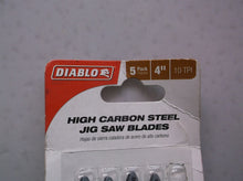 Diablo 4in 10 TPI High Carbon Steel T-Shank Jigsaw Blades Fast Wood Cuts 4 pack