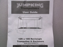 Jumpking trampolines users guide only for model JK1015RCBHFTCT