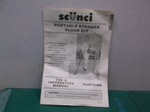 manual only for a SCUNCI STEAMER FLOOR KIT 52068