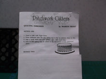 Patchwork Cutters QUILTING EMBOSSER Sugarcraft Cake Decorating