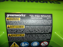Greenworks 24V Cordless Jet Blower blg301 tool ONLY sn gwa0150842