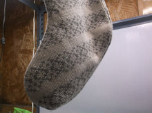 Knit Fair Isle Monogram Christmas Stocking Gray/White R - Wondershop