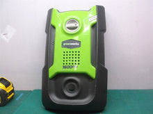 341031639 Front panel assembly off GreenWorks GPW 1600 electric pressure washer