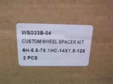 DCVANOUS WHEEL SPACERS 6H-5.5-78.1 HC-14x1.5-125 | 6 LUG