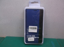 Blue clear view standing cover phone case for samsung galaxy 20/note 20 ultra