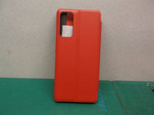 Red clear view standing cover phone case for samsung galaxy S20FE
