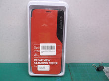 Red clear view standing cover phone case for samsung galaxy S20FE