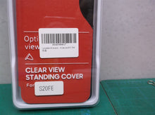 Red clear view standing cover phone case for samsung galaxy S20FE